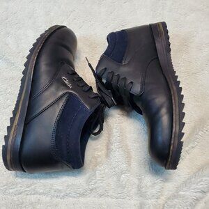 Clarks Black Leather Lace Up Chukka Classic Preppy Office Work Dress Boots Men 7